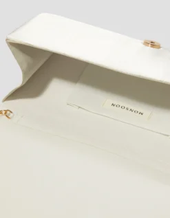 Talia Twisted Satin Clutch Bag
