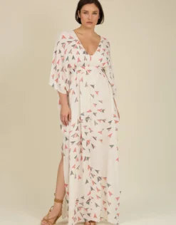 Tallulah and Hope Salina Kaftan White