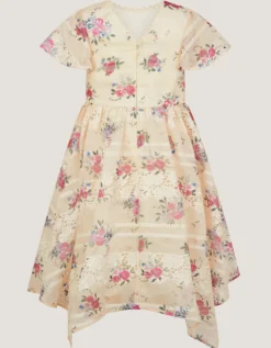 Tayla Floral Print Broderie Dress Multi