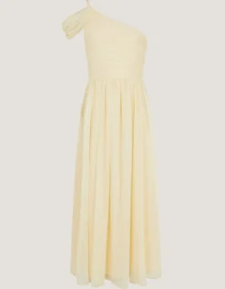 Texas One-Shoulder Prom Dress Yellow