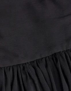 Texas One-Shoulder Prom Dress Black