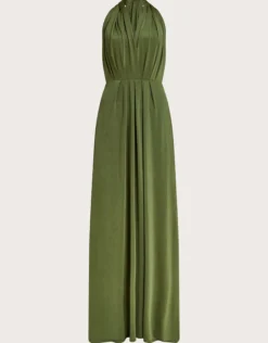 Thea Twist Me Tie Me Maxi Dress Green