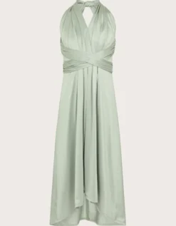 Tia Twist Prom Dress Green