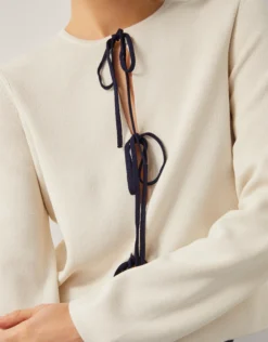 Tula Tie Cardigan Ivory