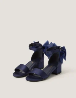 Two-Part Bow Heels Blue