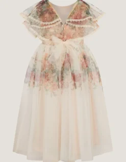Vintage Flower Tulle Party Dress Multi